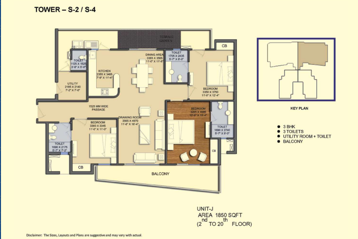 solitairian city 3bhk 3t 1850sqft